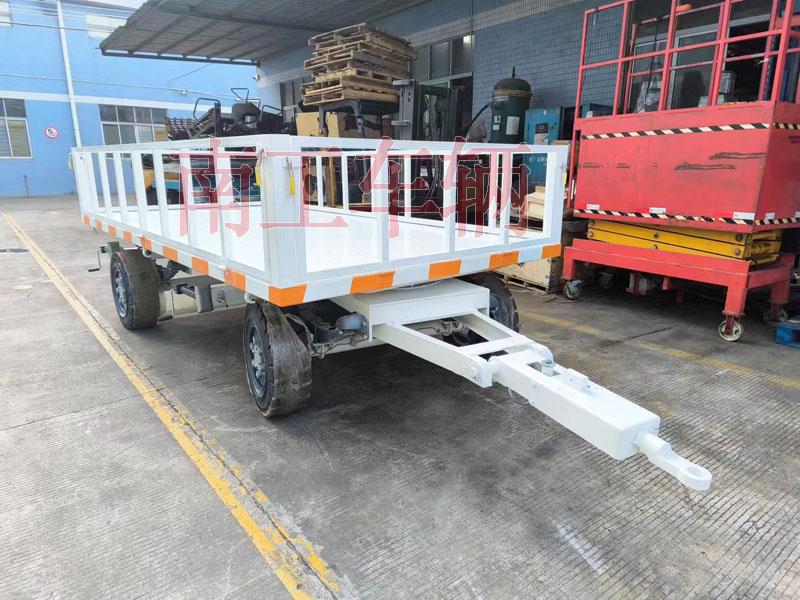3吨开云（中国）牵引工具拖车 带护栏减震刹车功能